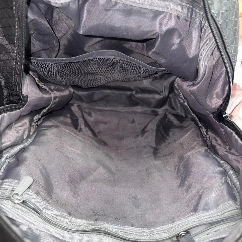 Thirty One Deluxe Backpack Black Laptop Travel School Bag Thermal Pocket